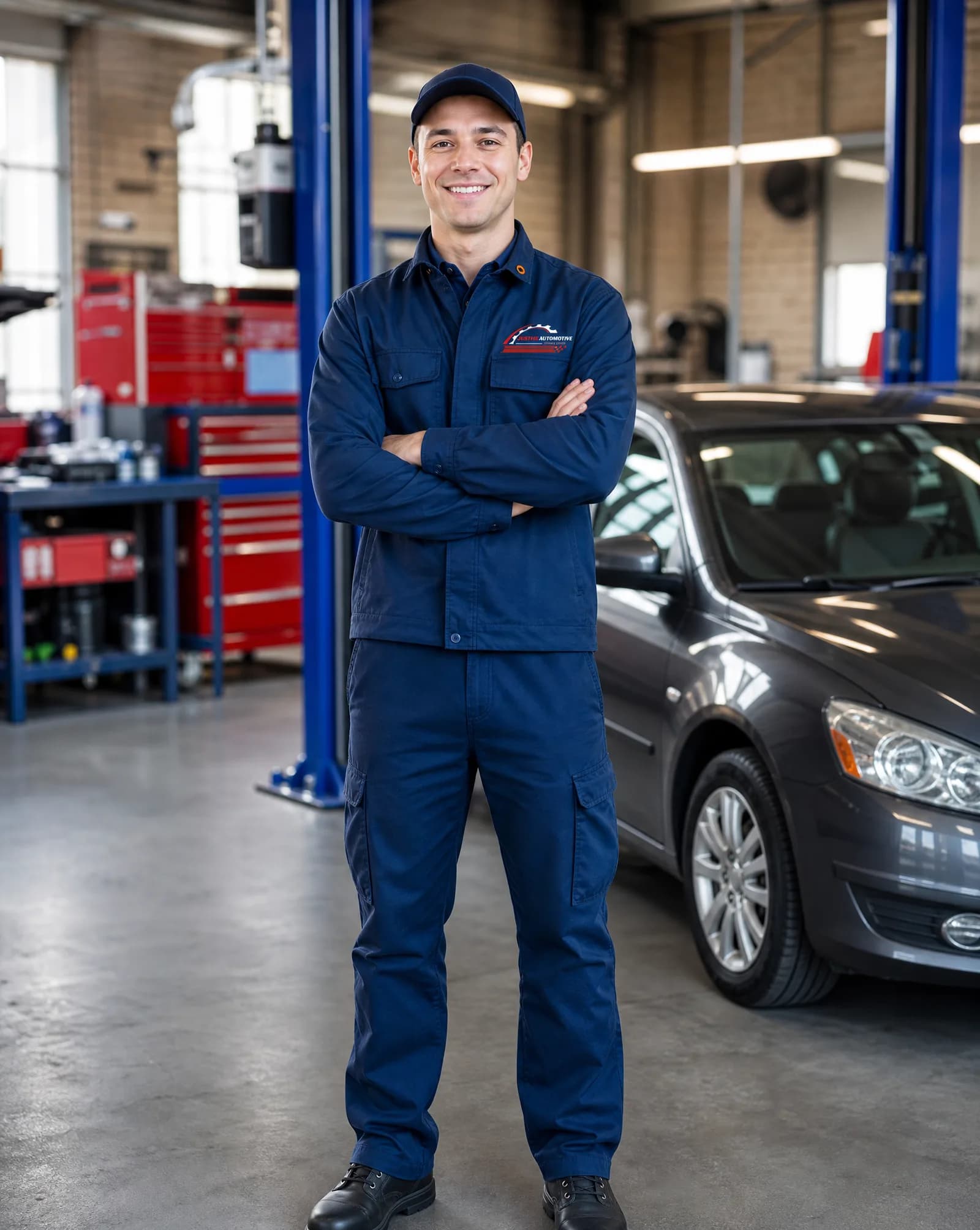 Harman, head mechanic at JustFix Automotive